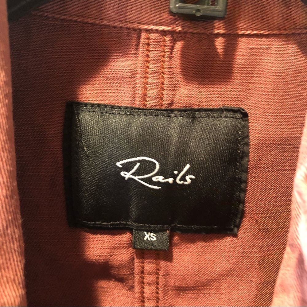 Rails Like New Utility Jacket Dusty Mulberry Wine… - image 3